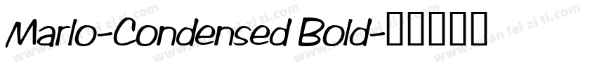 Marlo-Condensed Bold字体转换